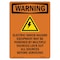 Signmission Safety Sign, OSHA WARNING, 24" Height, Rigid Plastic, Electric Shock Hazard, Portrait OS-WS-P-1824-V-13124 - alternate 1
